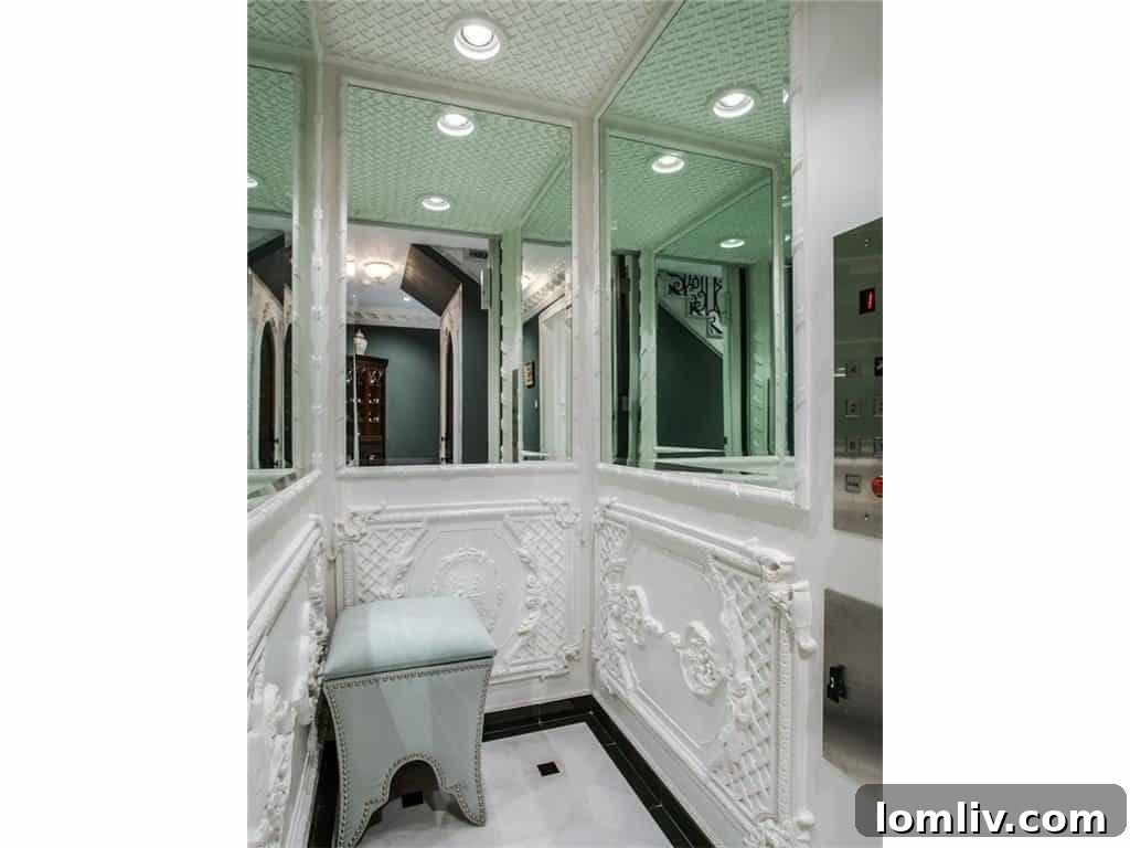 Opulent Elevator Interior