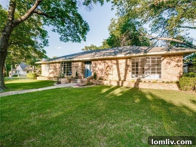 Radiant North Highlands Estate Steals the Show at Dallas Open Houses This Weekend 18 Newly renovated exterior of the ranch home at 5852 Clendenin Ave.