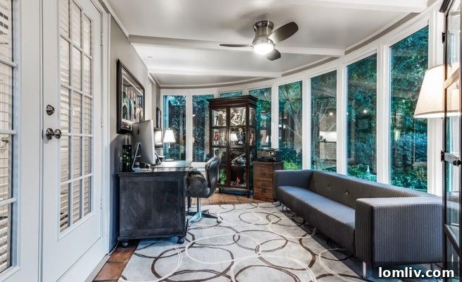 Inviting Solarium with Outdoor Access