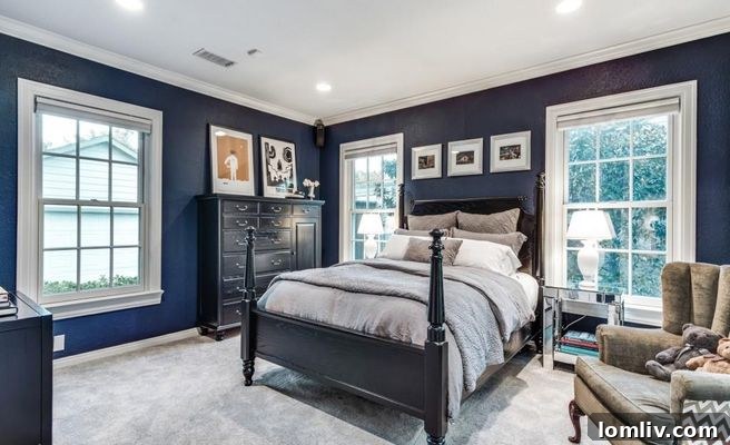 Serene Master Bedroom in East Kessler Park Home