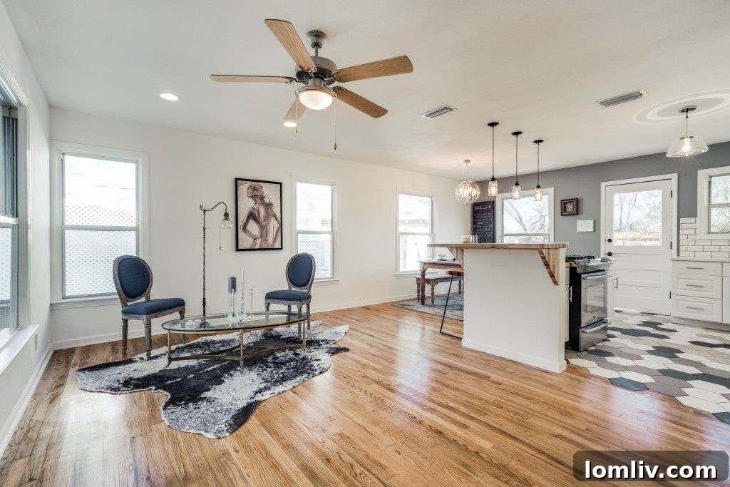 The charming entryway of 9014 Daytonia Ave., affectionately named 