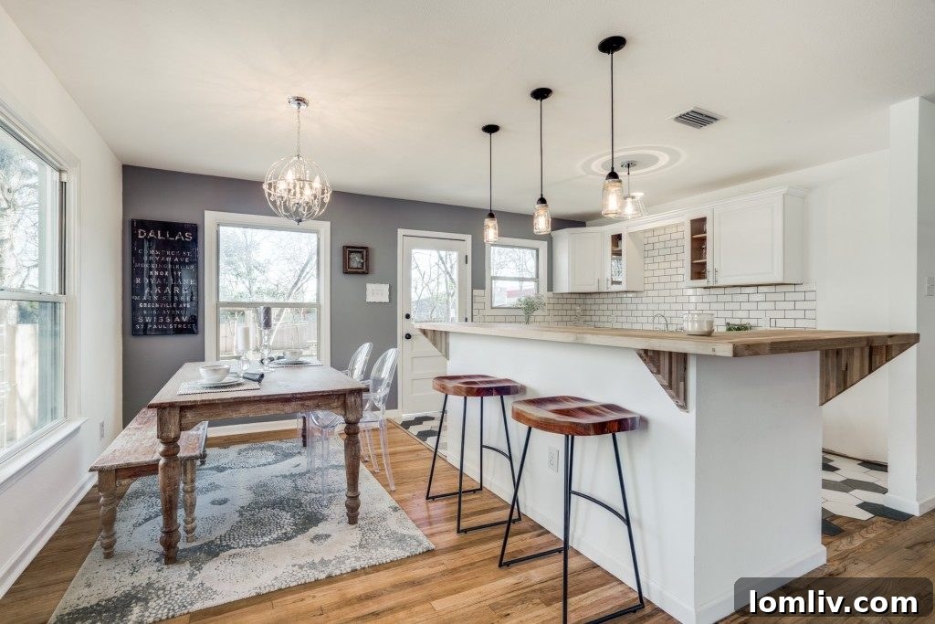 The modern yet charming kitchen of the 