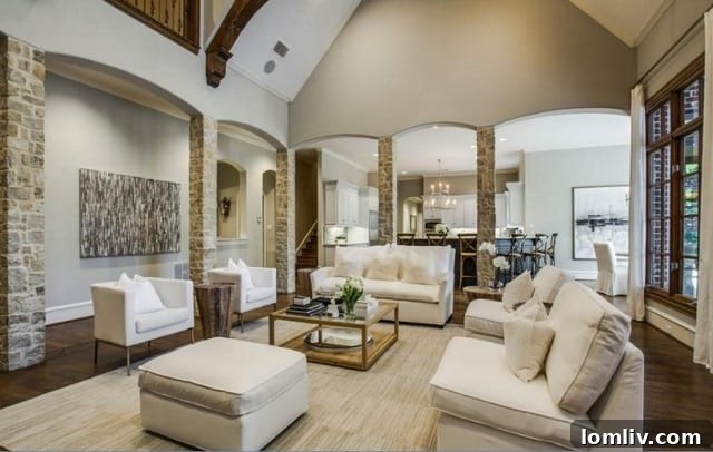 Open Concept Living Space in Preston Hollow