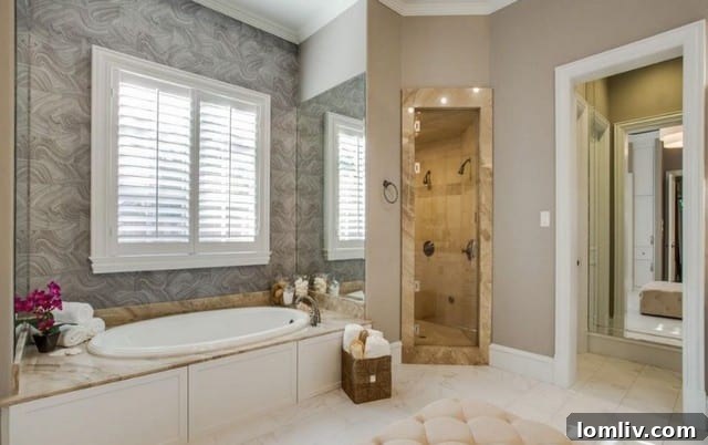 Spacious Guest Bedroom with Contemporary Decor