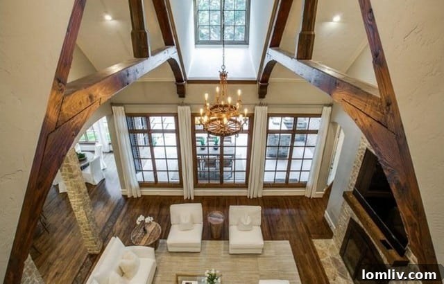 View from Second Story Overlooking Living Space