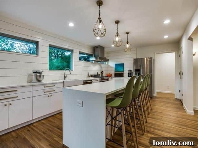 Spacious Front Bedroom with Greenbelt Views and Hardwood Floors