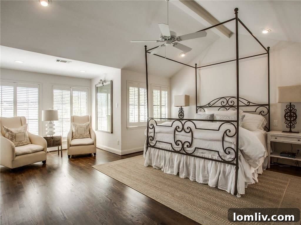 Elegant walk-in shower with modern tiling and glass enclosure in master bath
