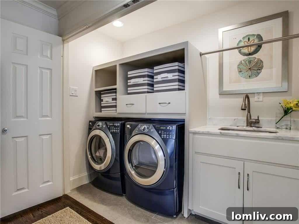 Chic powder bath with unique design elements, perfect for guests