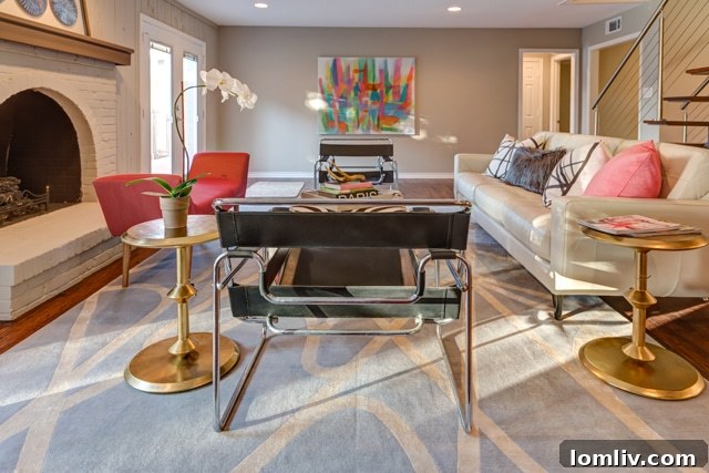 Open Concept Living Room with Contemporary Decor