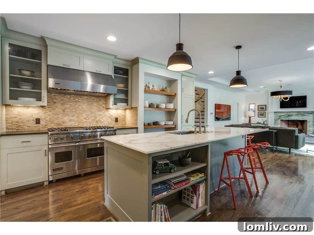 Living Room with Backyard View
