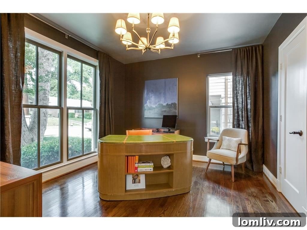 First Floor Private Study with Half Bath