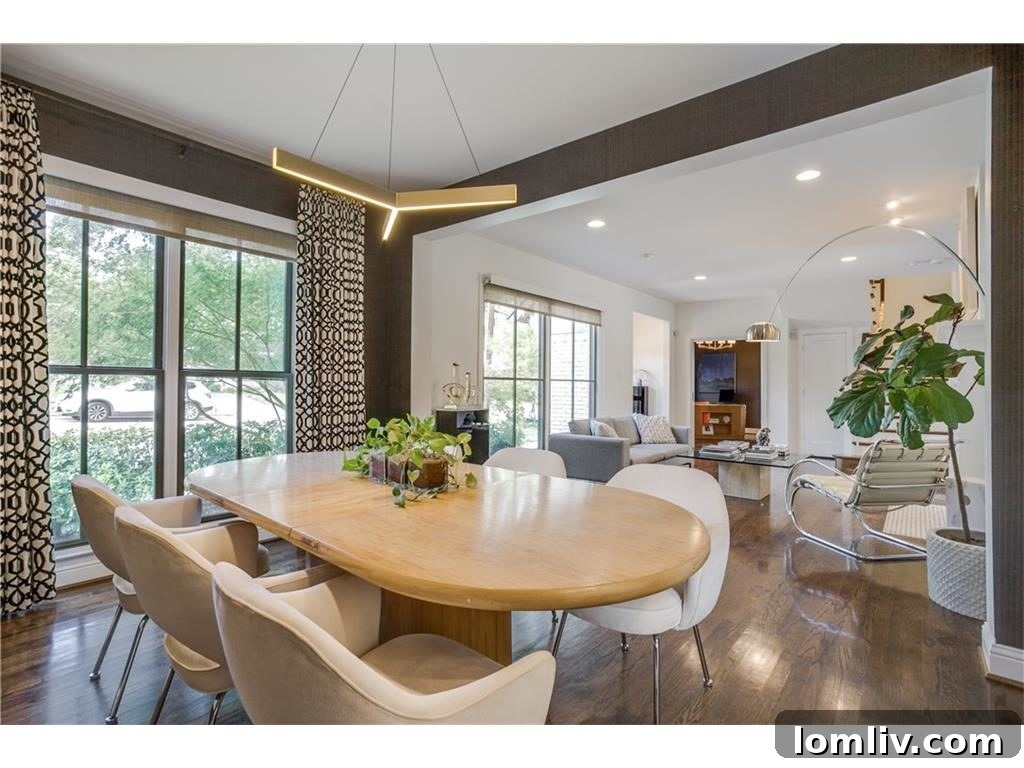 Integrated Refrigerator in Designer Kitchen