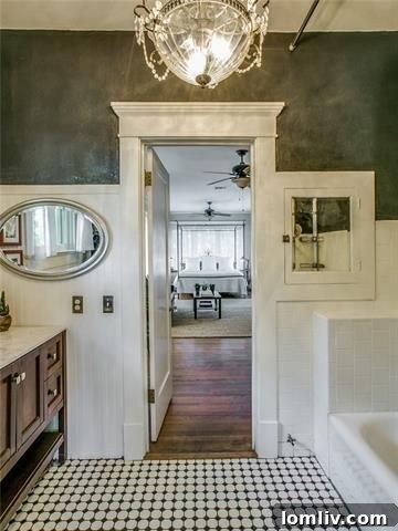 Architectural detail inside the Foursquare Prairie house on Swiss Avenue.