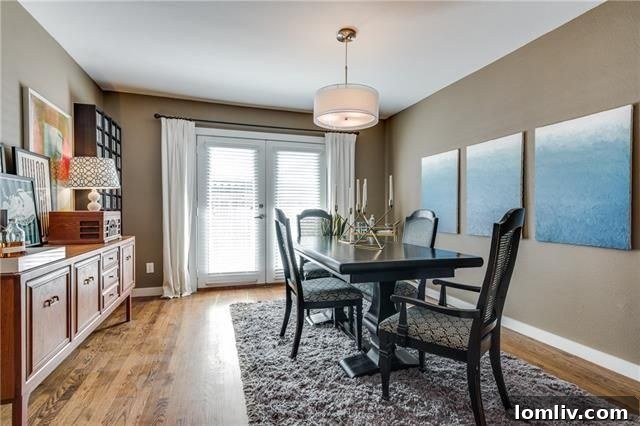 Modern master bathroom featuring granite vanity and walk-in shower