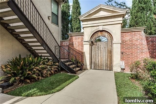 Exterior entrance to the condo unit, showcasing the well-maintained community