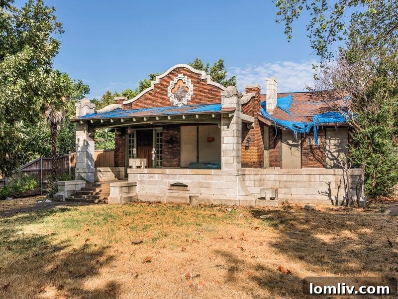 The historic Bianchi House, an architectural landmark at the corner of Carroll and Reiger in East Dallas.