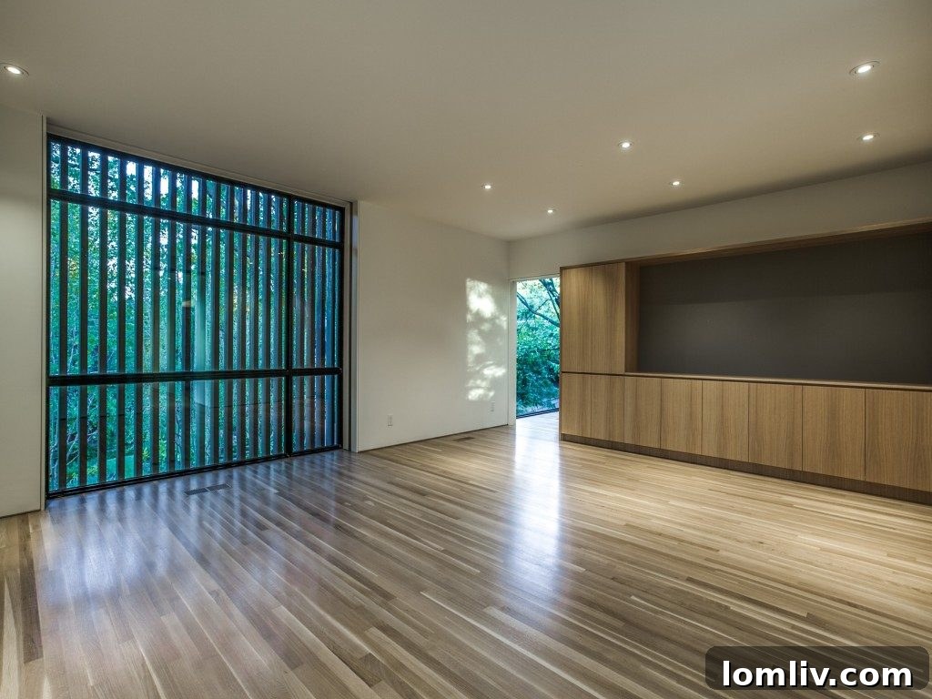 Spacious Bedroom with Foliage Views