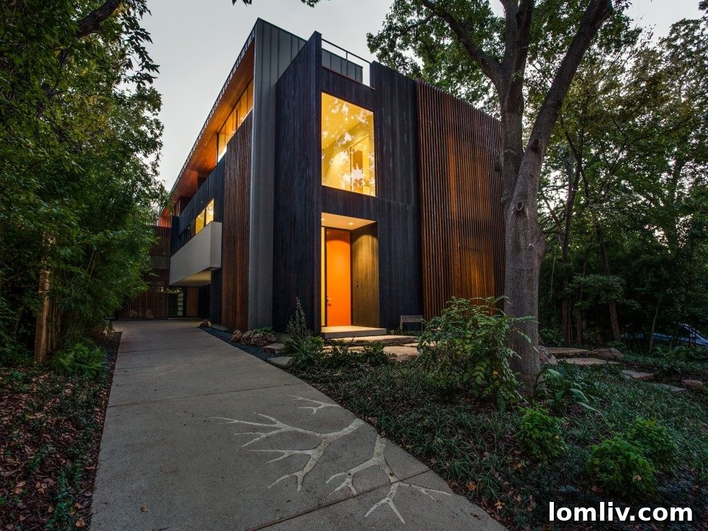 Overbrook Drive Exterior with Unique Charred Wood Cladding