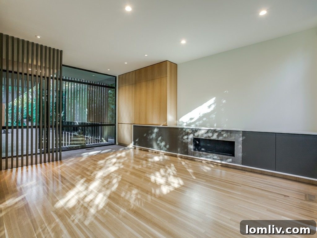 Contemporary Open Floor Plan Living Room