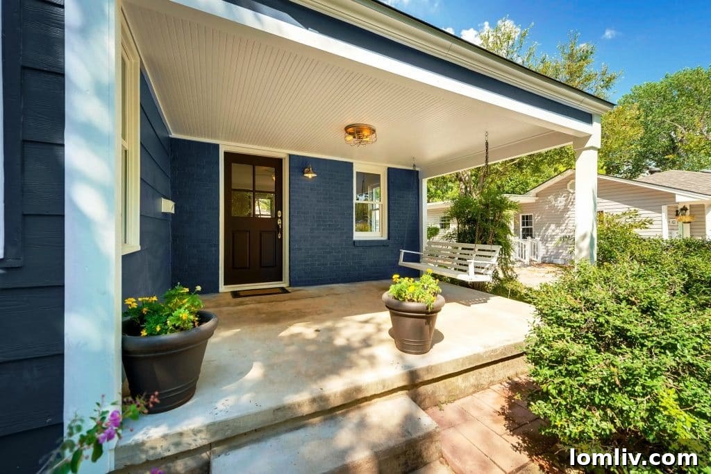 Charming front porch to enjoy Ridglea North neighborhood
