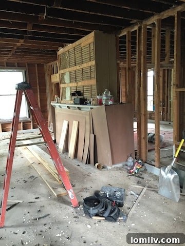 Interior shot revealing the harmonious blend of vintage and modern design in the main living space
