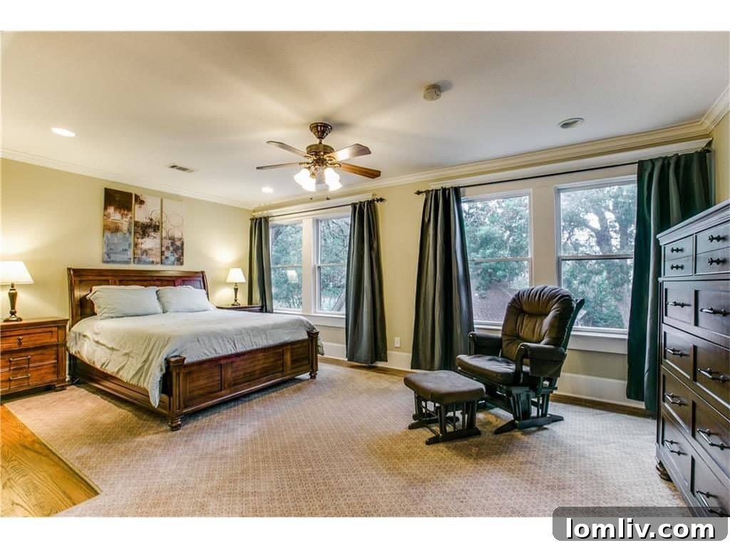 Bright and airy interior space with modern decor