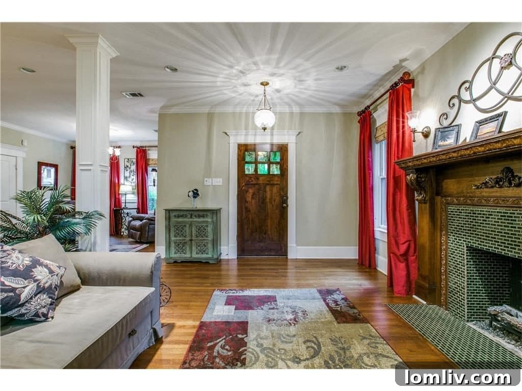 Charming entryway of the Hollywood Heights Tudor