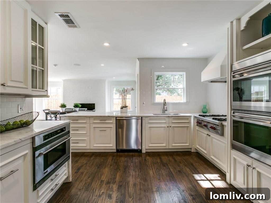 Fully equipped luxury kitchen with ample counter space