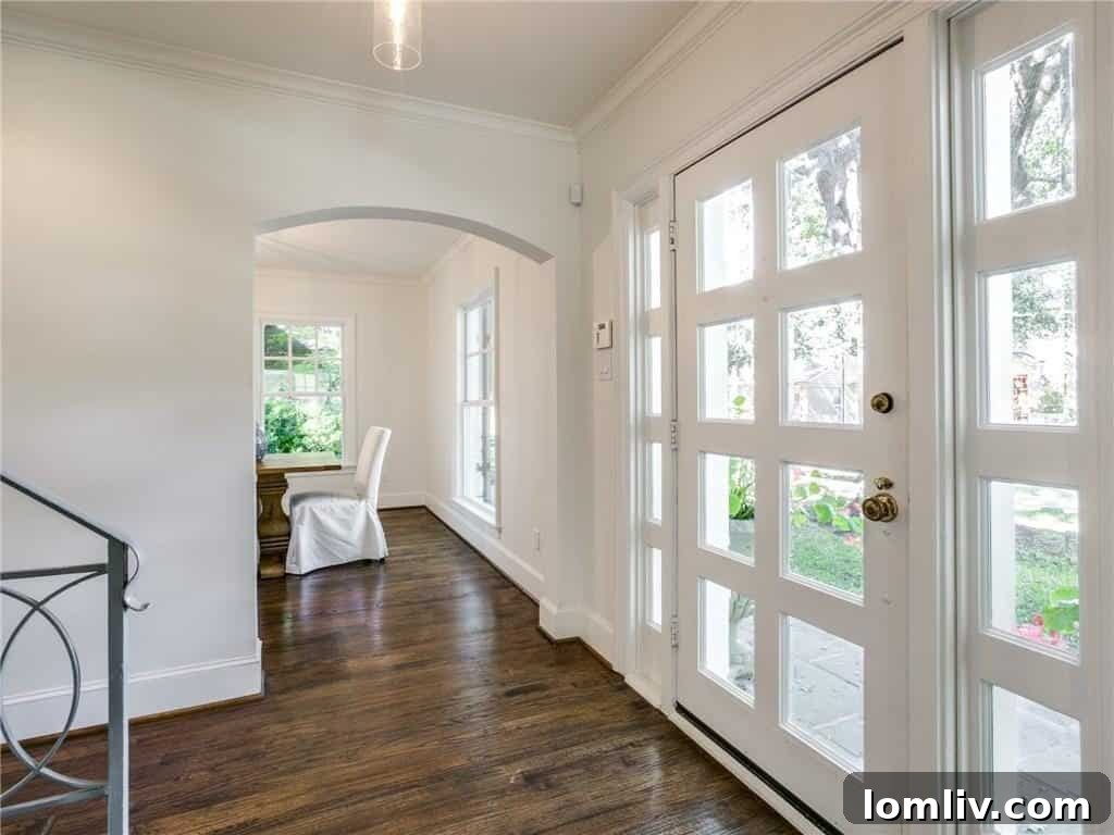 Elegant and spacious living area with abundant natural light