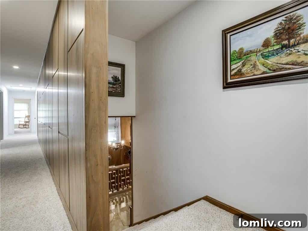 948 Forest Grove Hallway Stairs - Split Level Architecture