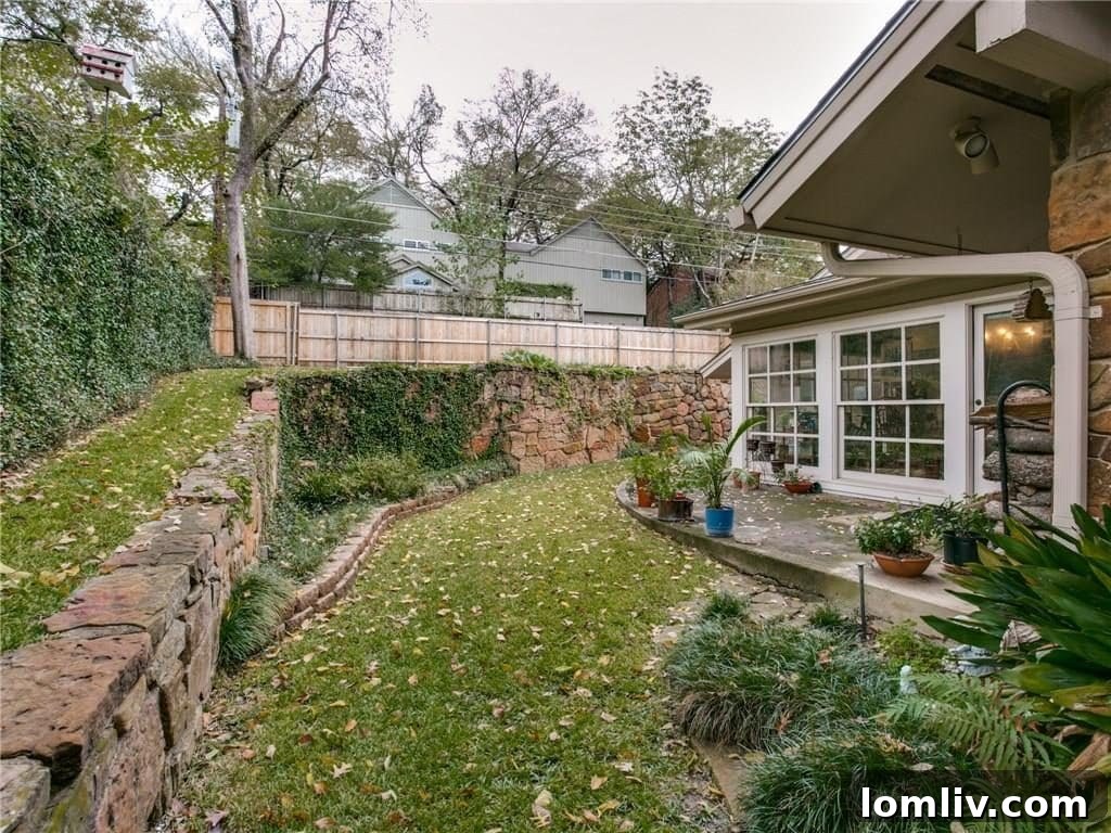 948 Forest Grove Terraced Garden View 2 - Lush Landscape