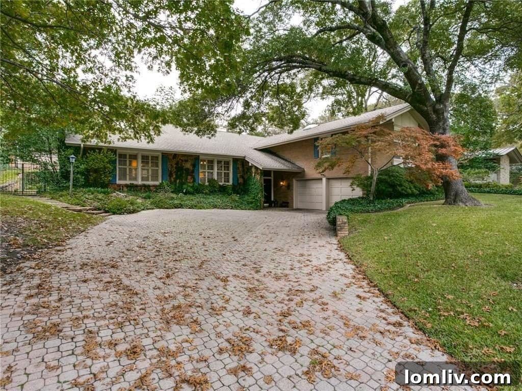 948 Forest Grove Front Exterior - Dallas Mid-Century Home