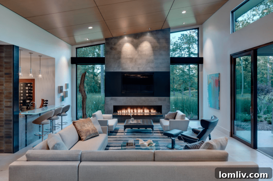 Linda Fritschy: Crafting Custom Interiors Inspired by You 2 Elegant living room interior with modern furnishings by Linda Fritschy Design