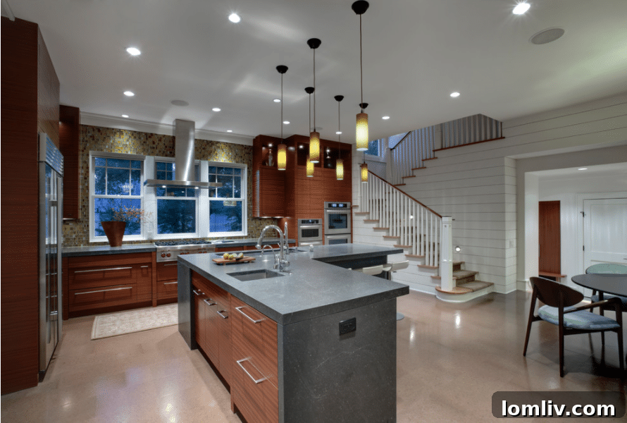Sophisticated living room featuring a fireplace and abstract art, by Linda Fritschy Design