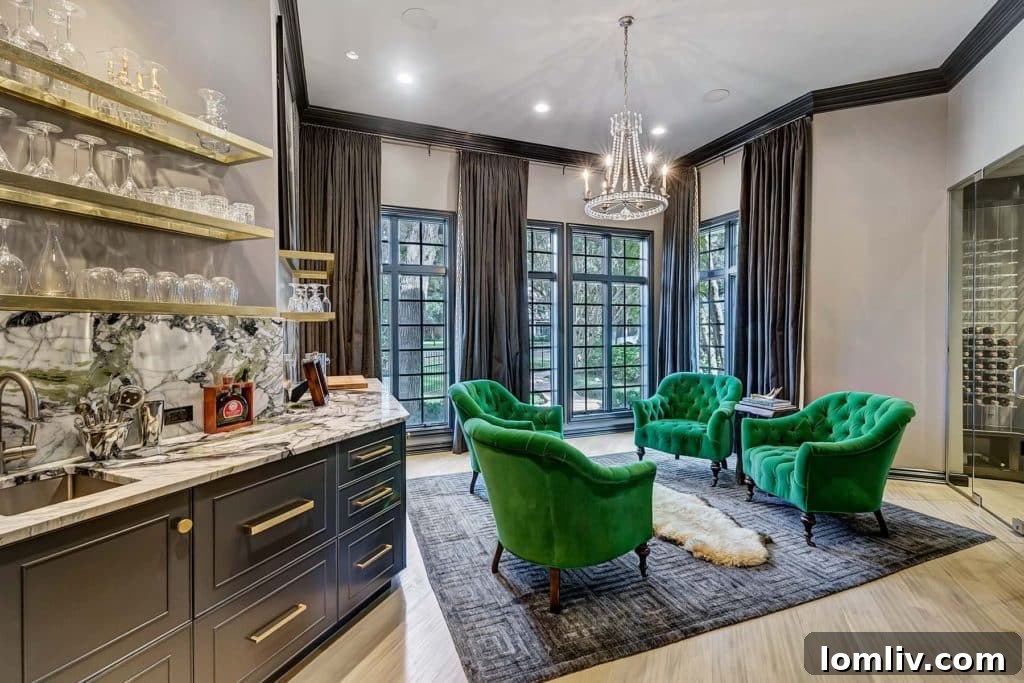 Built-in appliances and gas cooktop in luxury kitchen