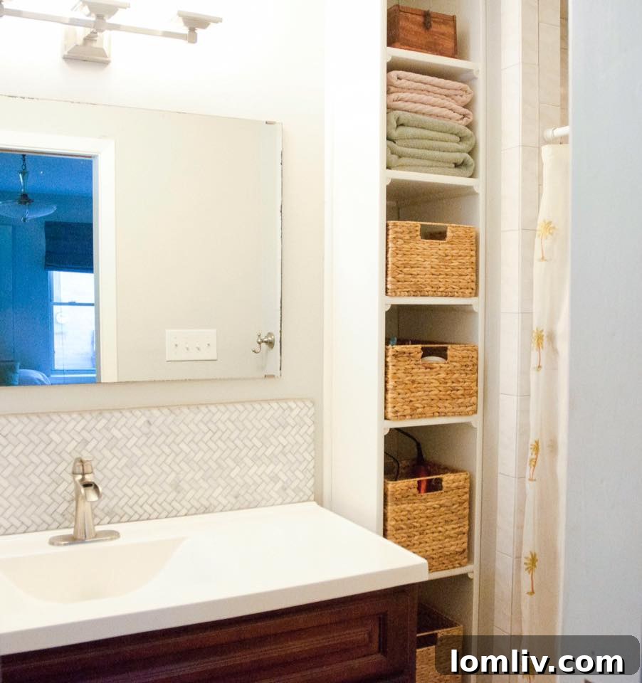 Close-up of the front door and entrance