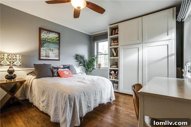 Interior view of living area showing architectural details