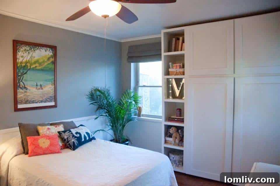 Kitchen overview showcasing appliances and cabinets