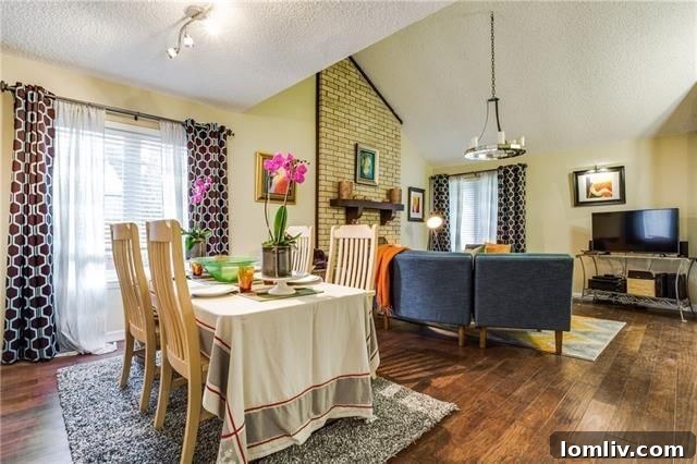Downstairs Master Bedroom with Hardwood Floors