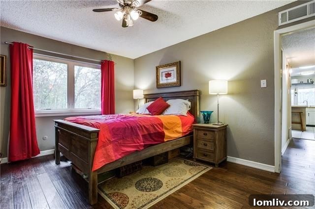 Side View of the Home and Landscaping