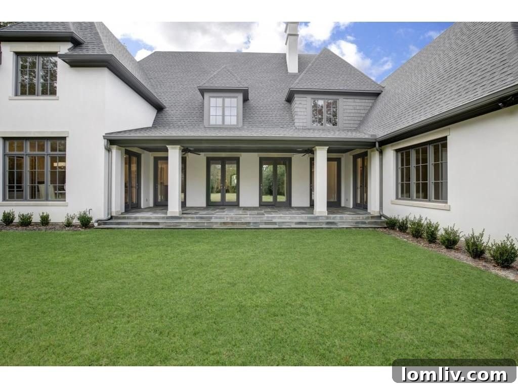Inviting Back Porch of the Home