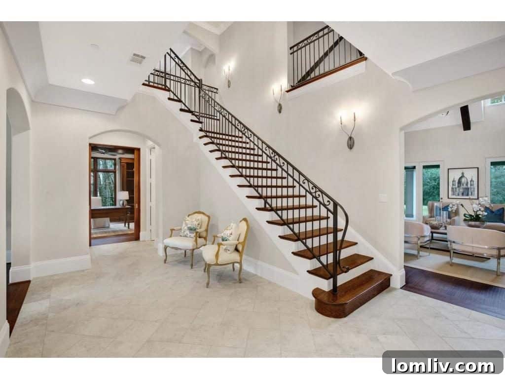 Stunning Staircase and Foyer