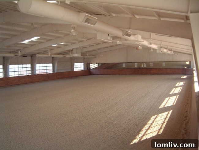 Tillerson Takes the Reins: Buys Charles Wylys Legendary Argyle Horse Ranch 8 Bar-BB-Ranch-indoor-arena