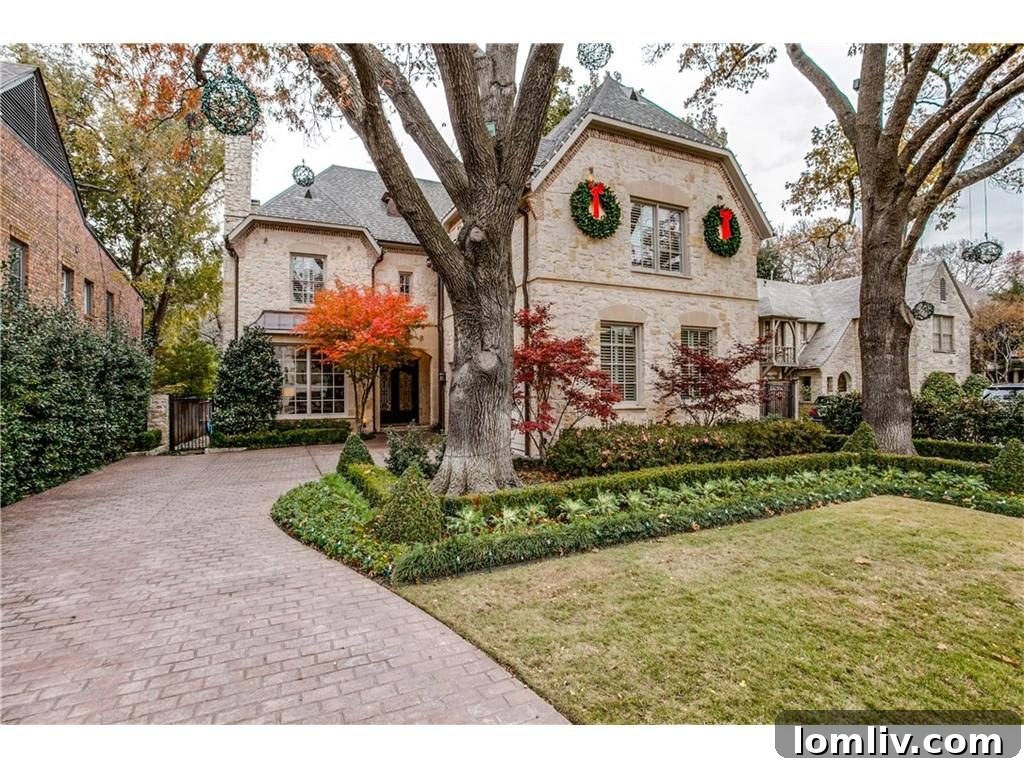 University Park Dallas luxury home exterior with manicured lawn and elegant architecture
