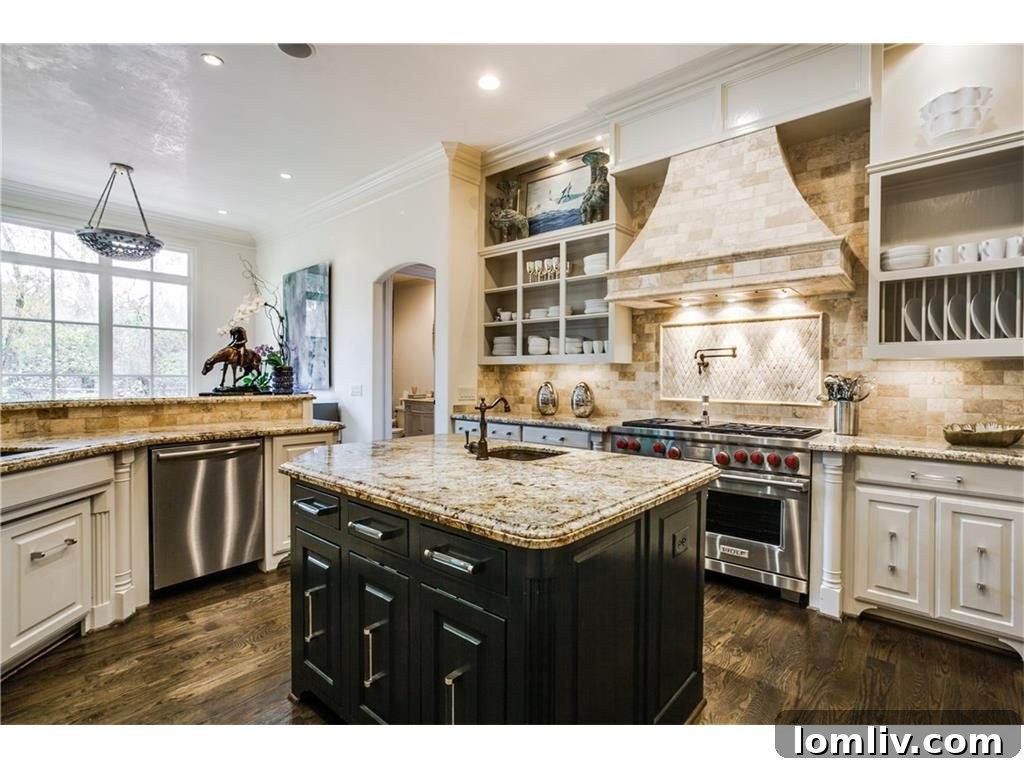 Charming breakfast room with creek views and access to outdoor terrace