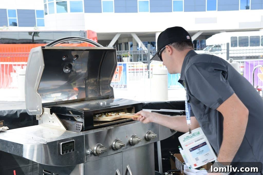 The Pizza Box cooks a pizza perfectly on top of your grill in 2 to 4 minutes.