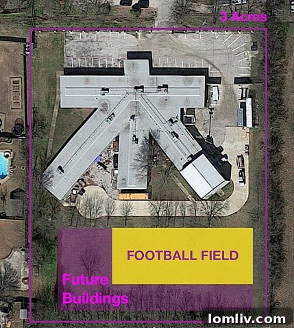 Map showing the location of the ultimate car cave in Celina, Texas