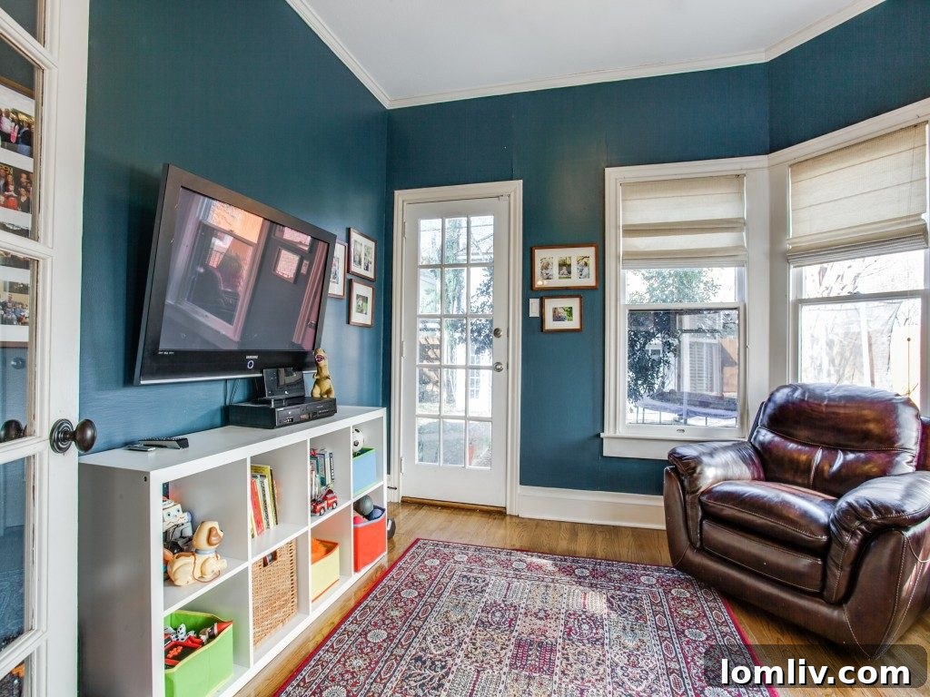 Another view of the elegant updated bathroom