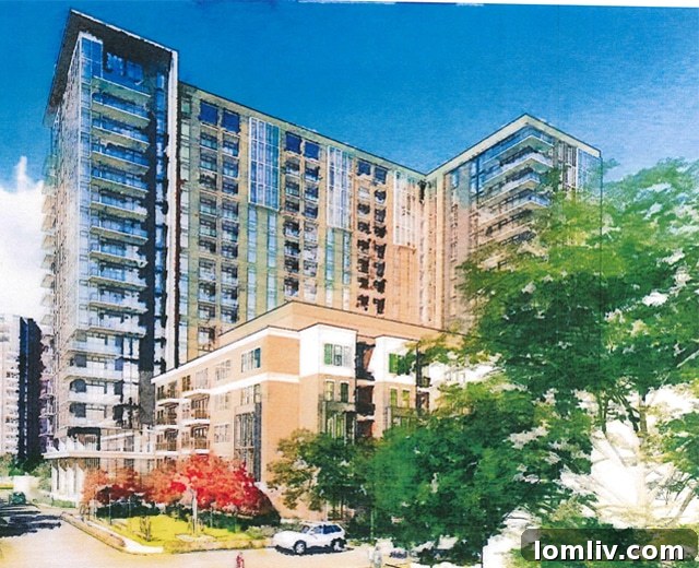 Toll Brothers' Original 'Chair' Design, showcasing an earlier architectural concept for the development.