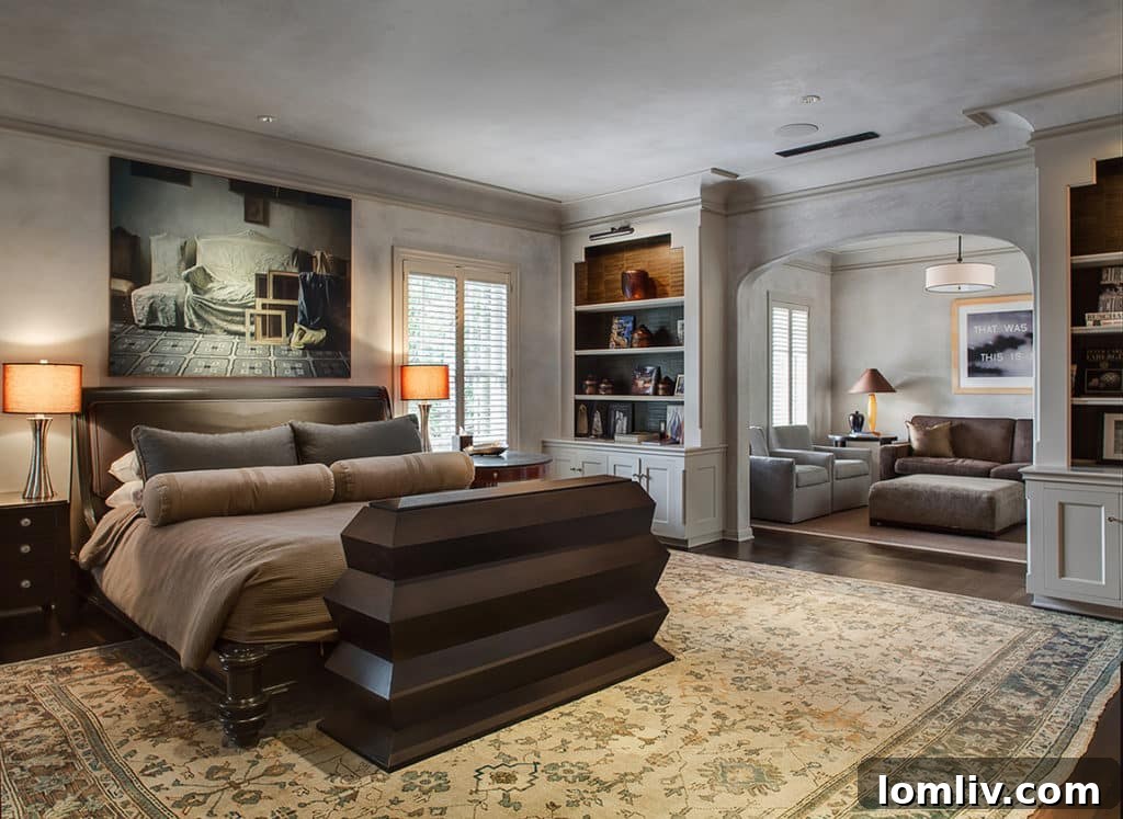 Luxurious master bedroom suite